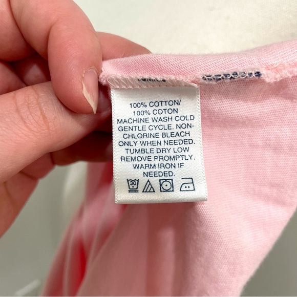 Vintage Y2K Tommy Hilfiger Varsity Preppy pink and Orange Cropped Top Size Large - Picture 7 of 8